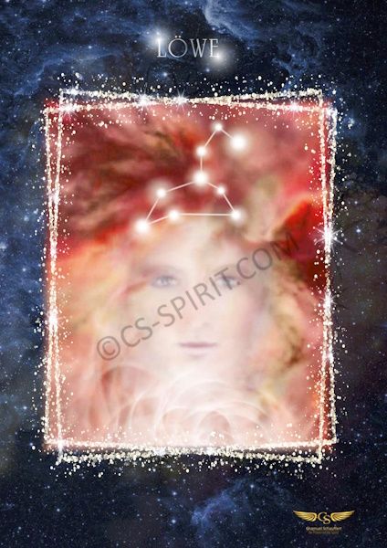 💫 STERNZEICHEN LÖWE LEINWANDBILD