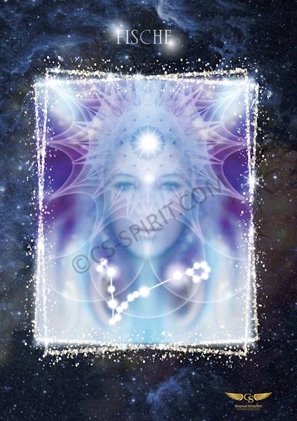 💫  STERNZEICHEN FISCHE LEINWANDBILD