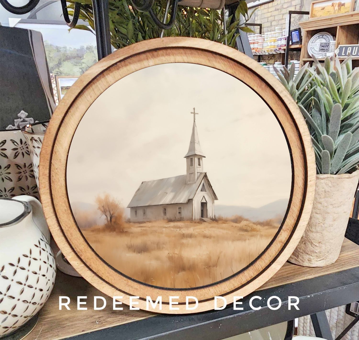 8&quot; Round Church Art