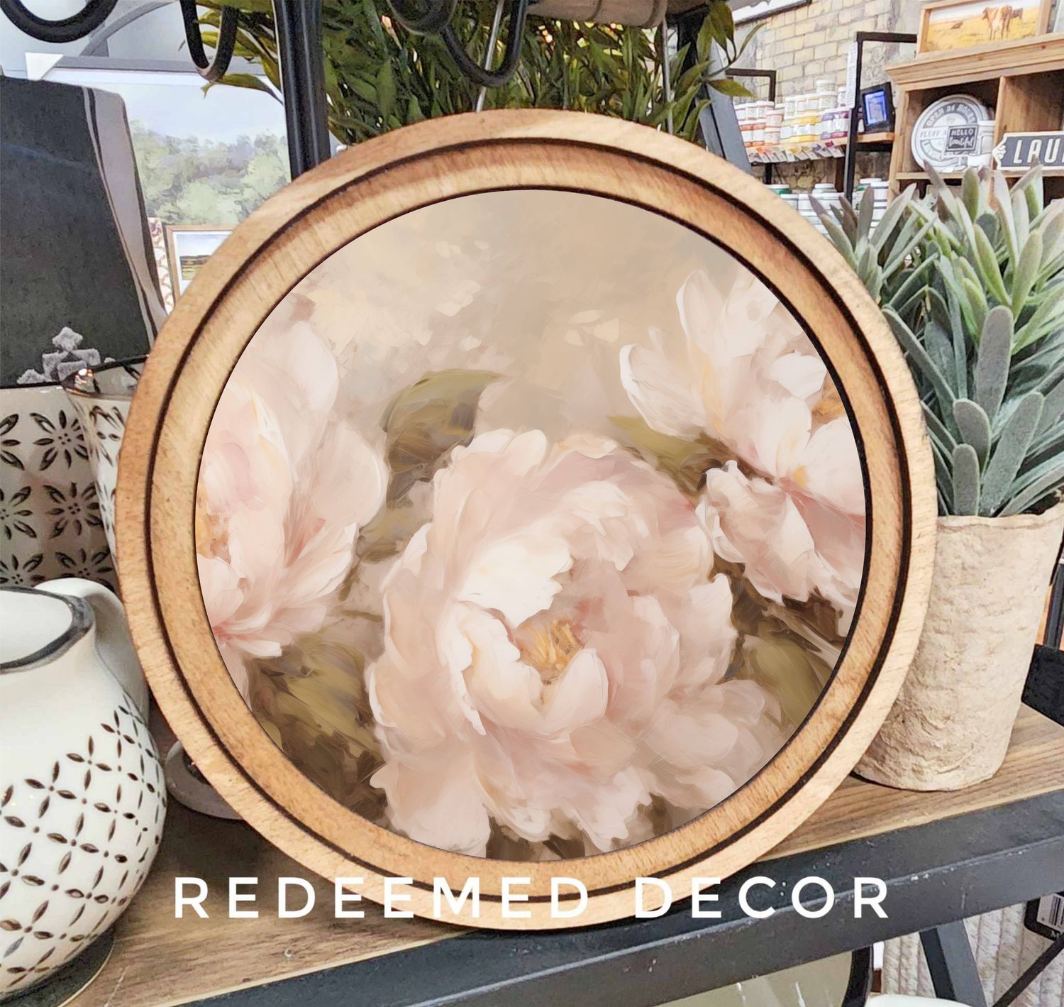 8&quot; Round Peony Art