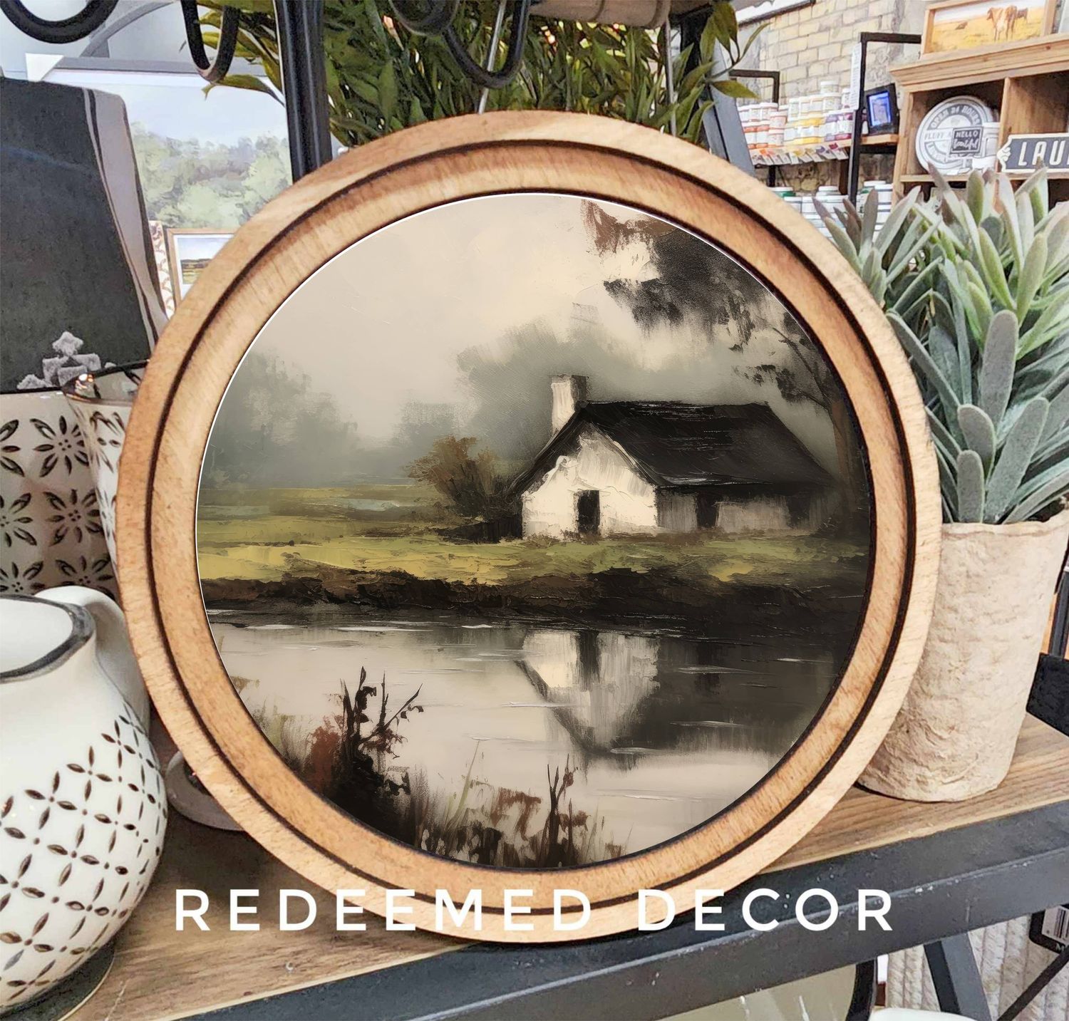 8&quot; Round Cottage Pond Art