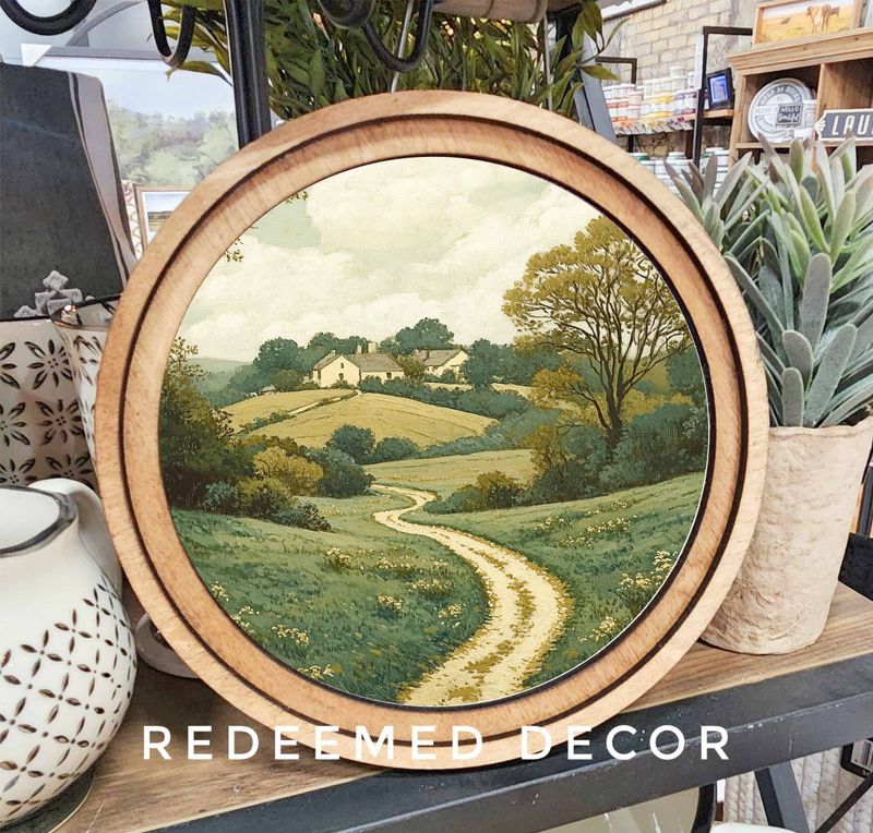 8&quot; Round Cottage Road Art
