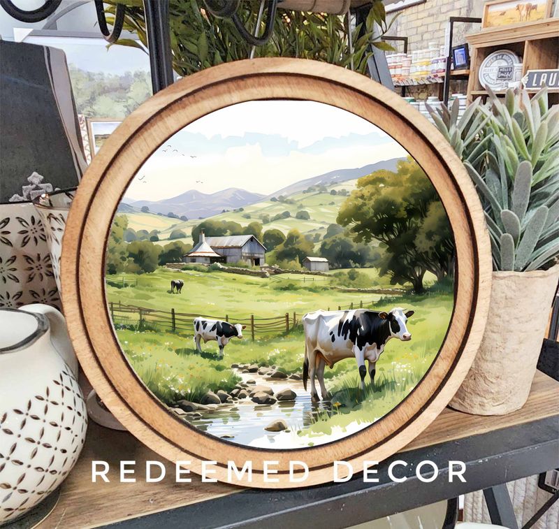 8&quot; Round Dairy Art