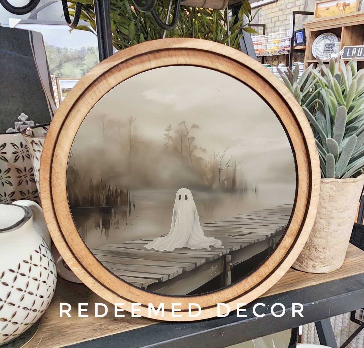 8&quot; Round Dock Ghost Art