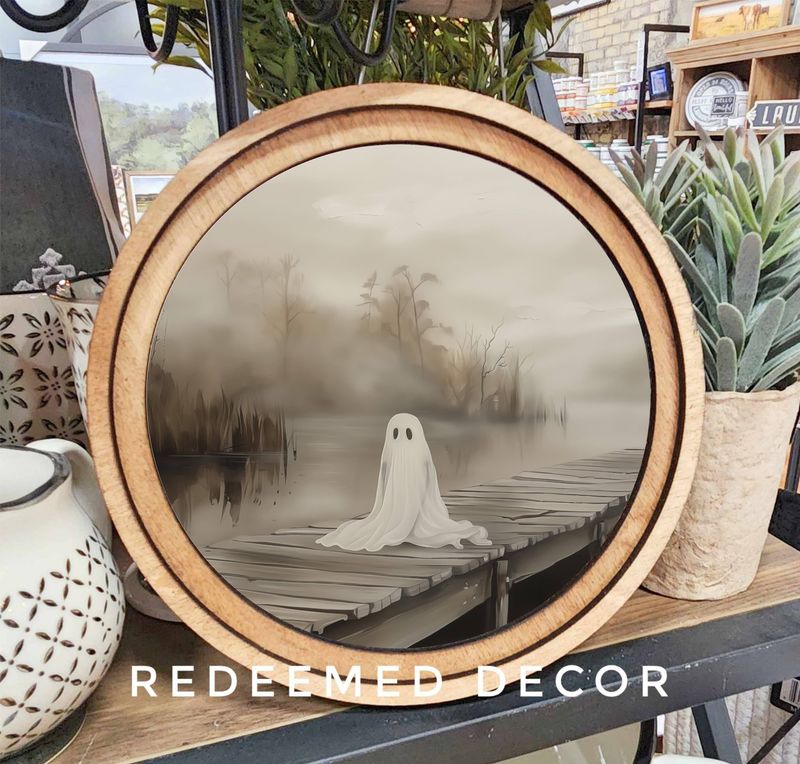 8&quot; Round Dock Ghost Art
