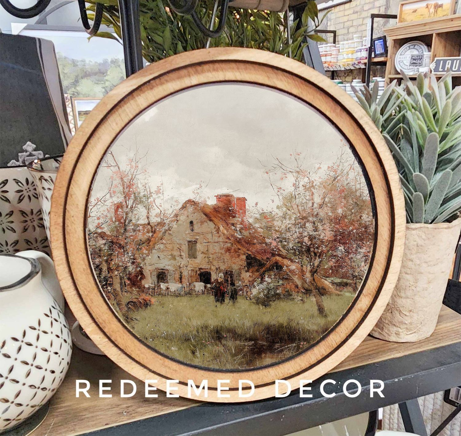 8&quot; Round French Cottage Art