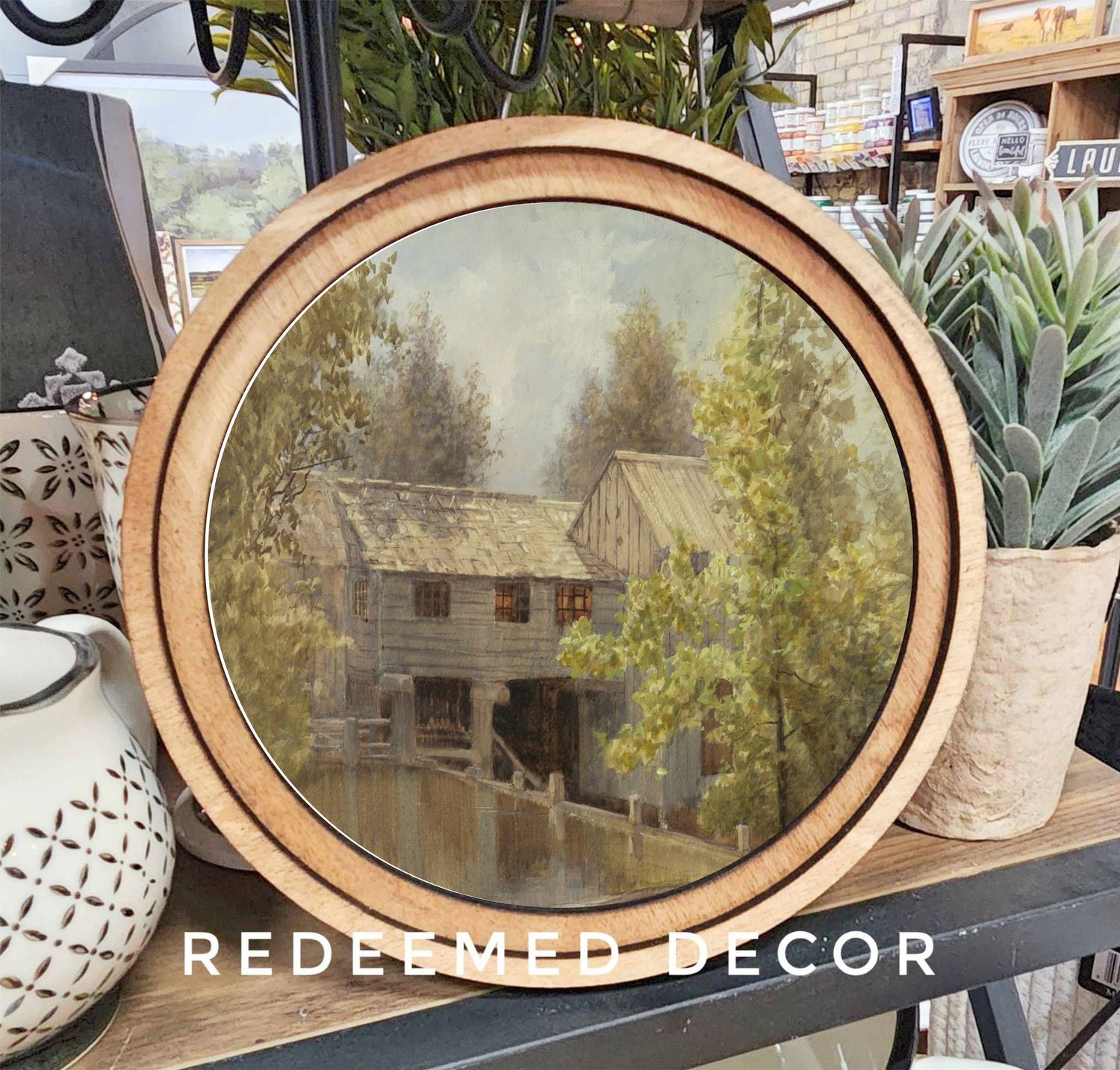 8&quot; Round Grist Mill Art