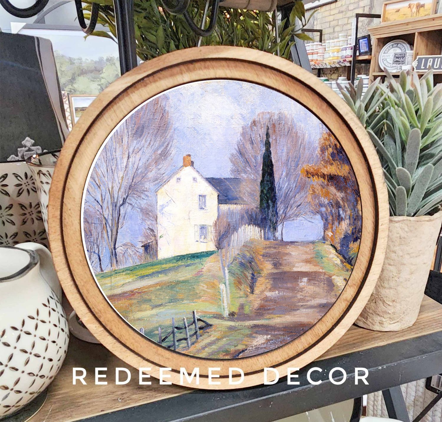 8&quot; Round Hilltop House Art