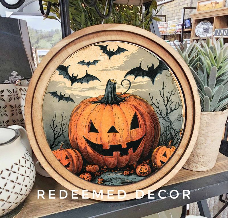 8&quot; Round JackOLantern Art