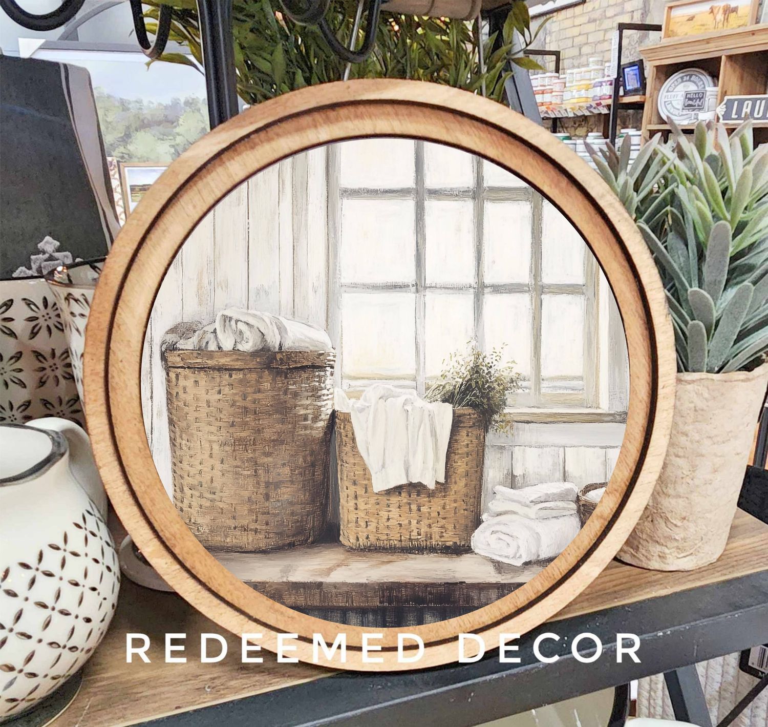 8&quot; Round Laundry Baskets Art