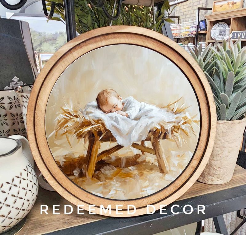 8&quot; Round Manger Art