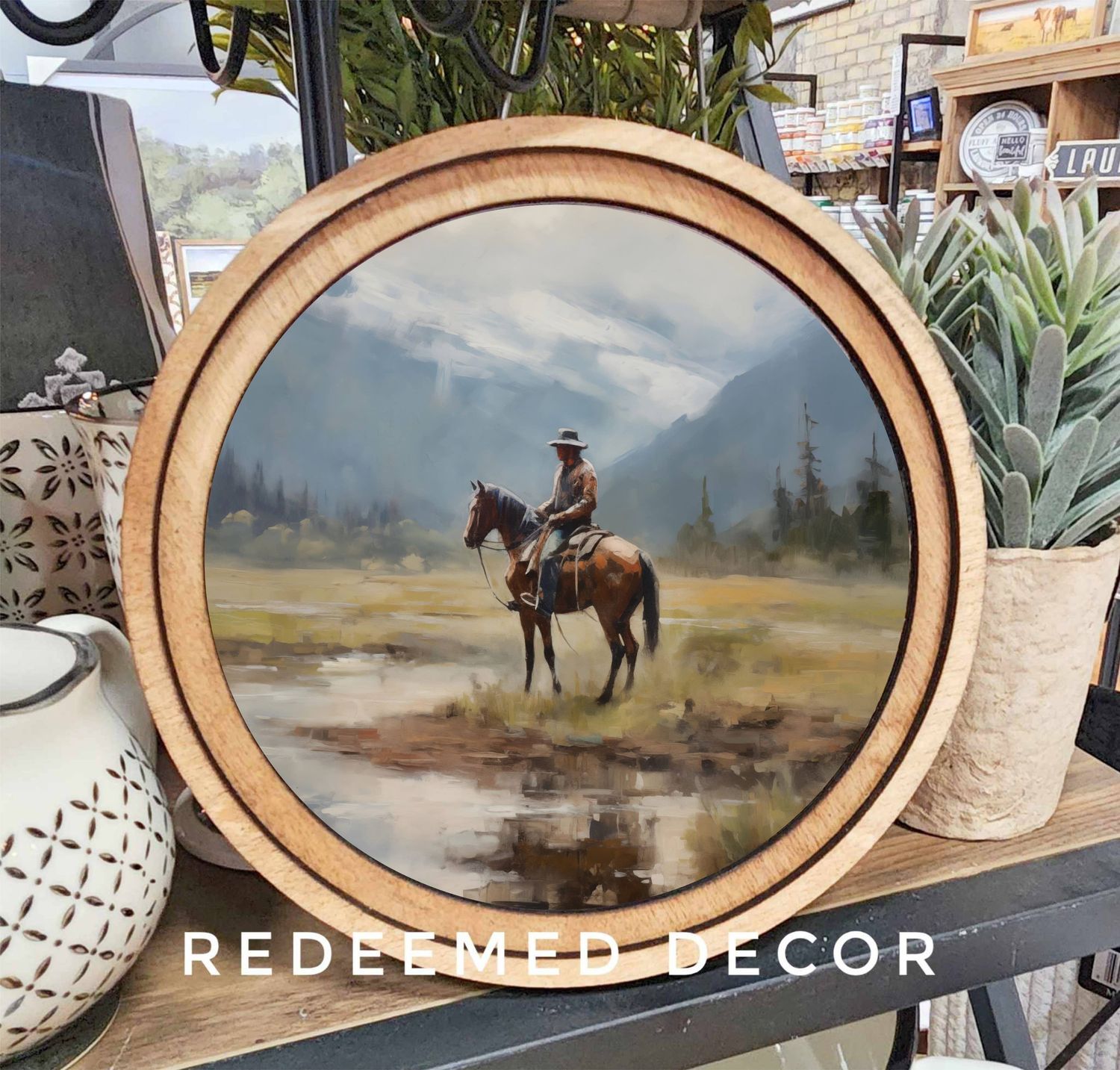 8&quot; Round Mountain Cowboy Art