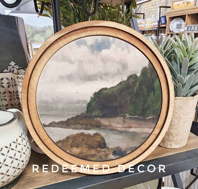 8&quot; Round Summer Coast Art