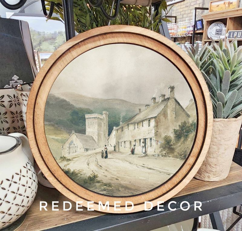 8&quot; Round Village Church Art