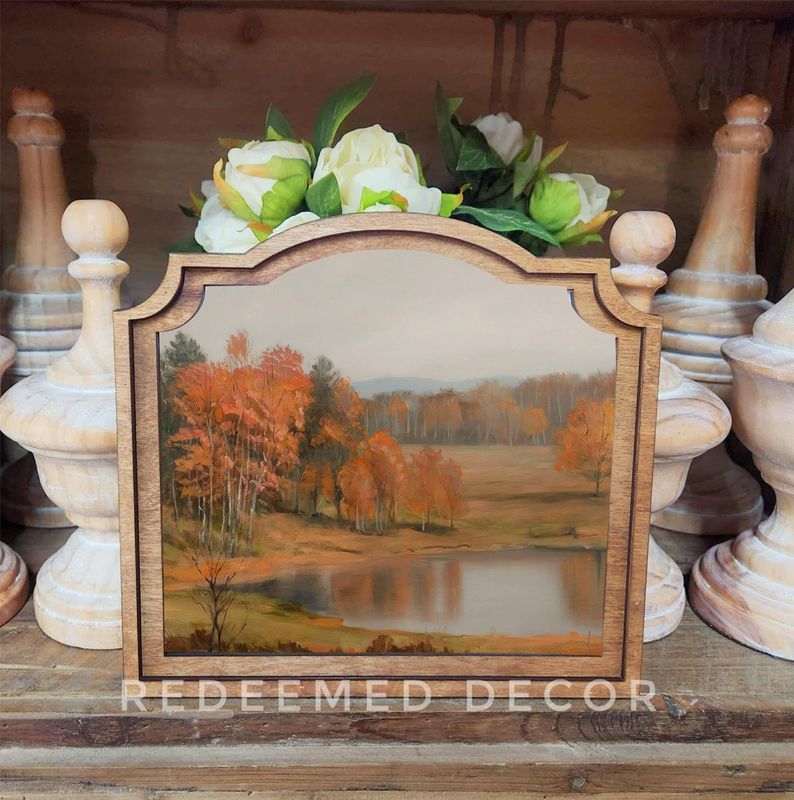 Provincial Autumn Pond Framed Art