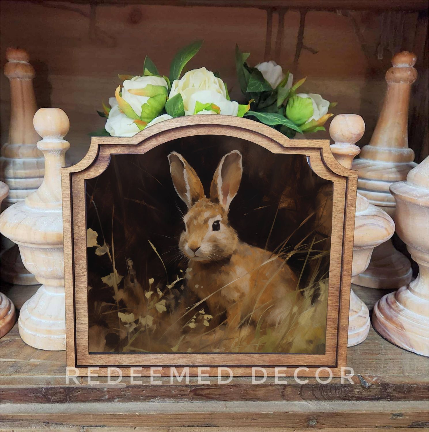 Provincial Bunny Framed Art