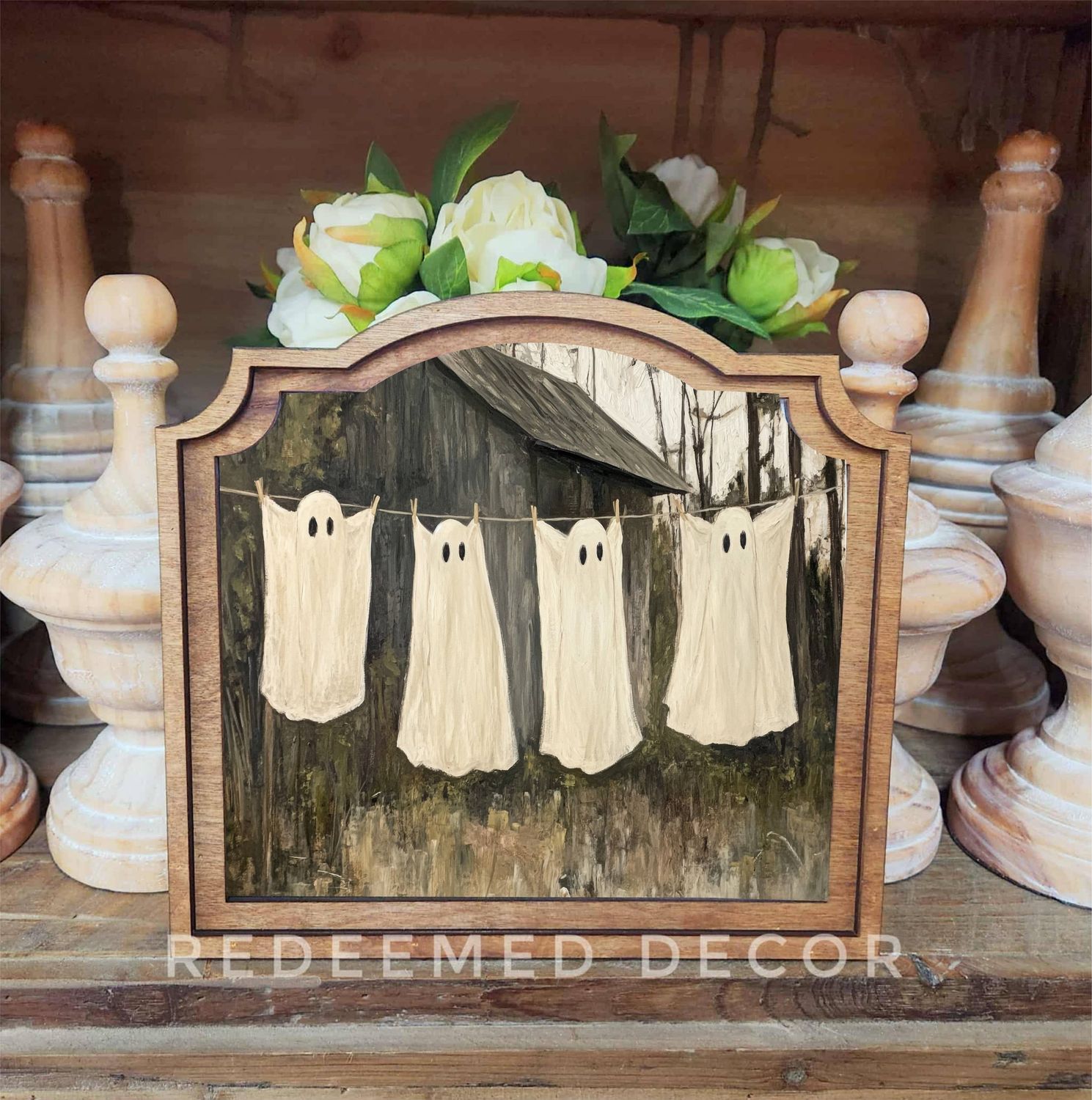 Provincial Ghost Laundry Framed Art