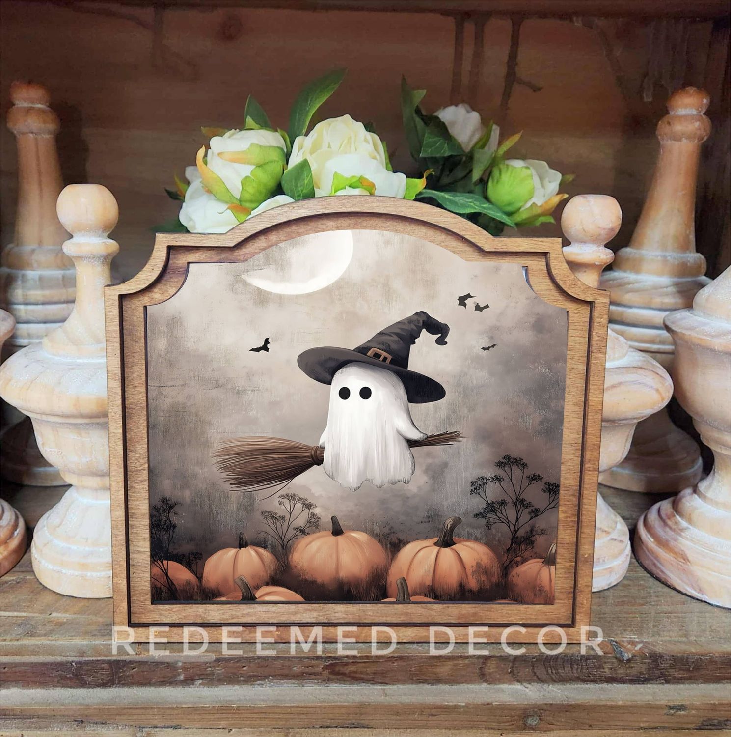 Provincial Ghostie Witch Framed Art