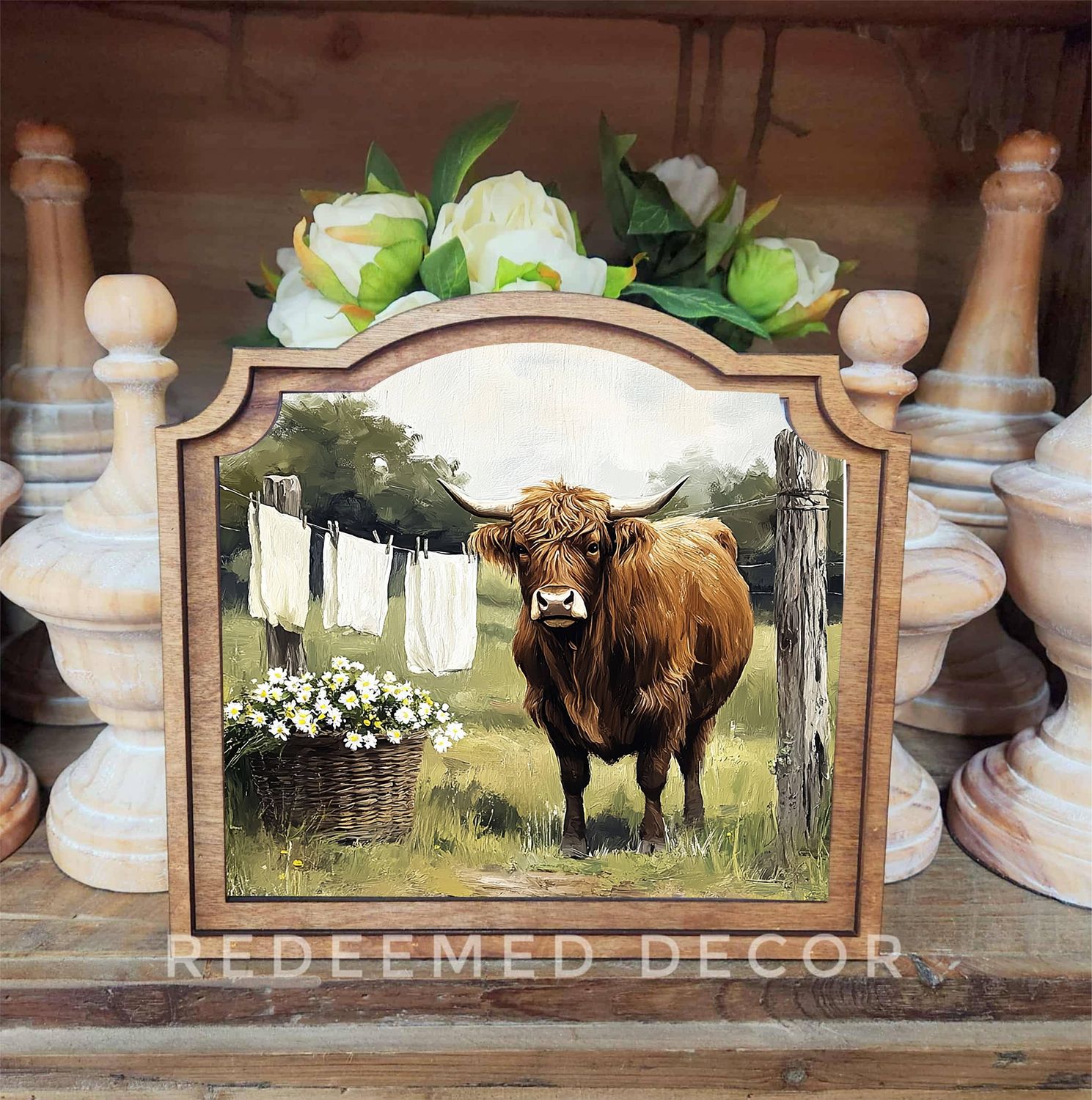 Provincial Highland Laundry Framed Art