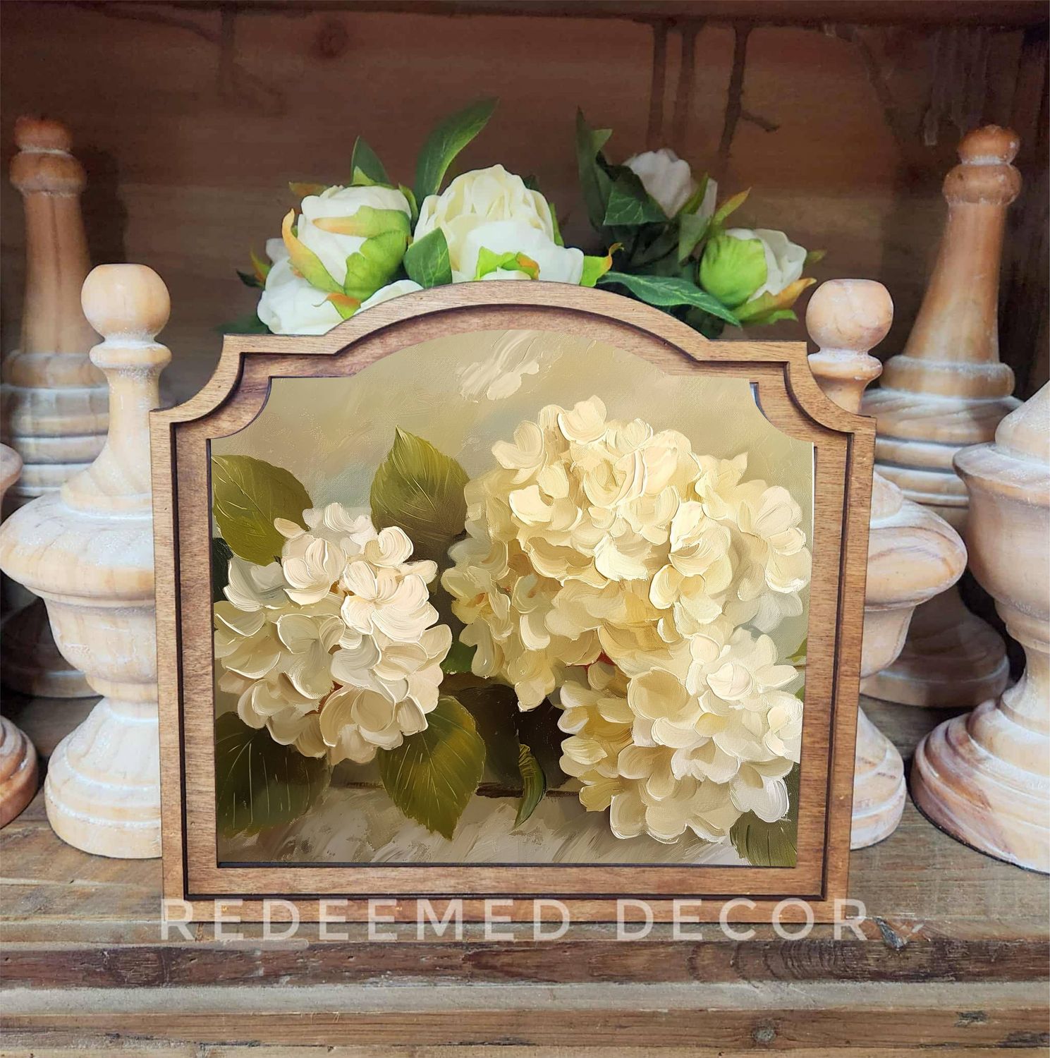 Provincial Hydrangea Painting Framed Art