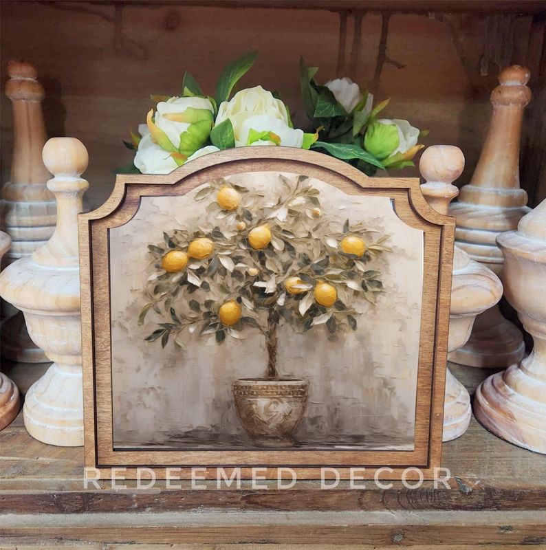 Provincial Lemon Tree Framed Art