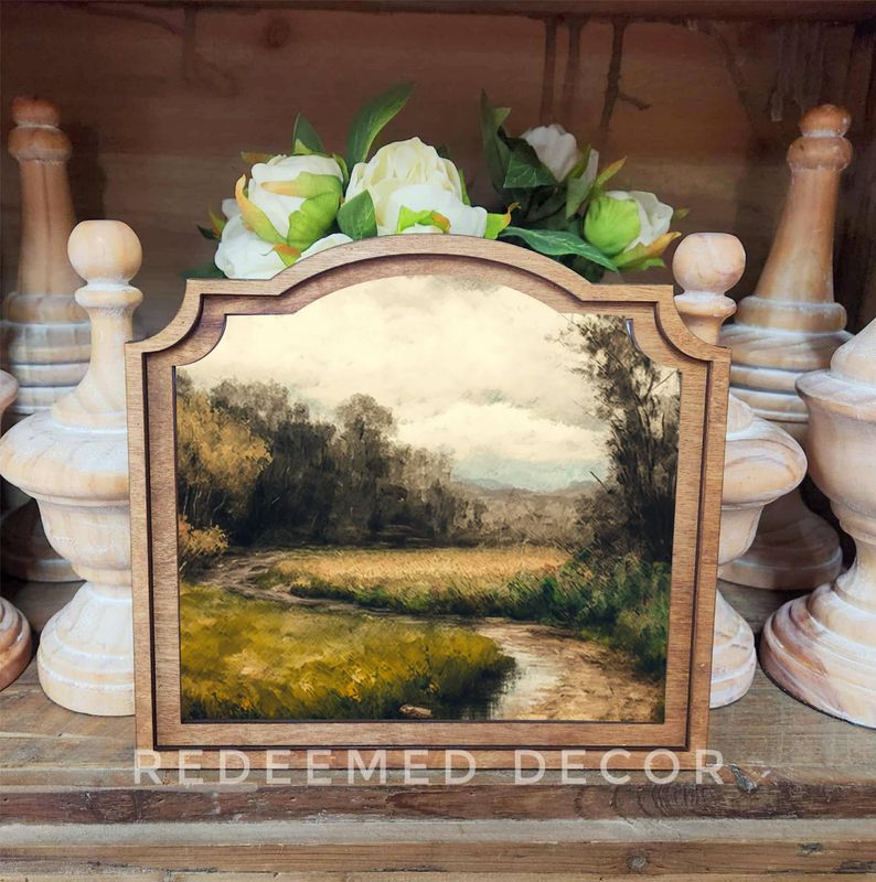 Provincial Moody Dirt Road Framed Art