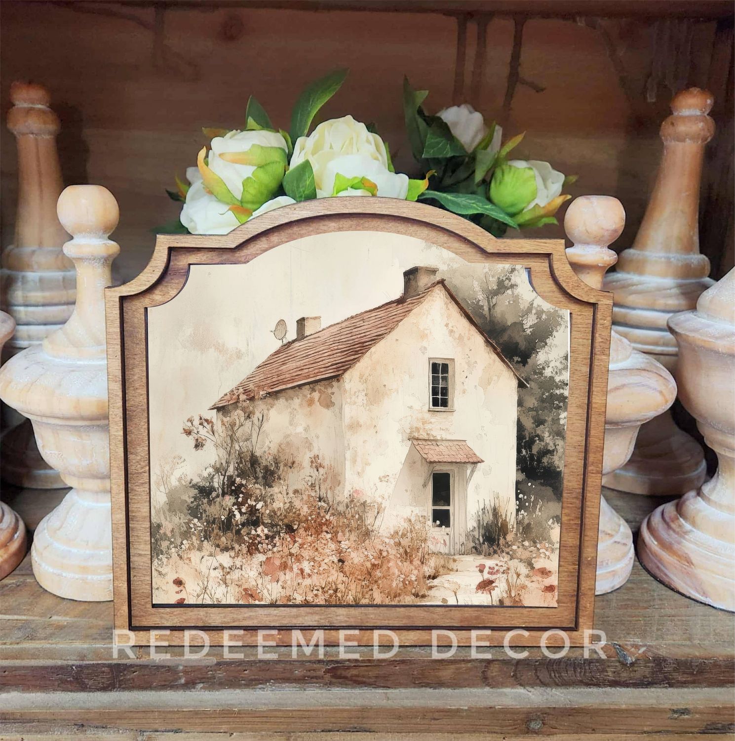Provincial Muted Cottage Framed Art