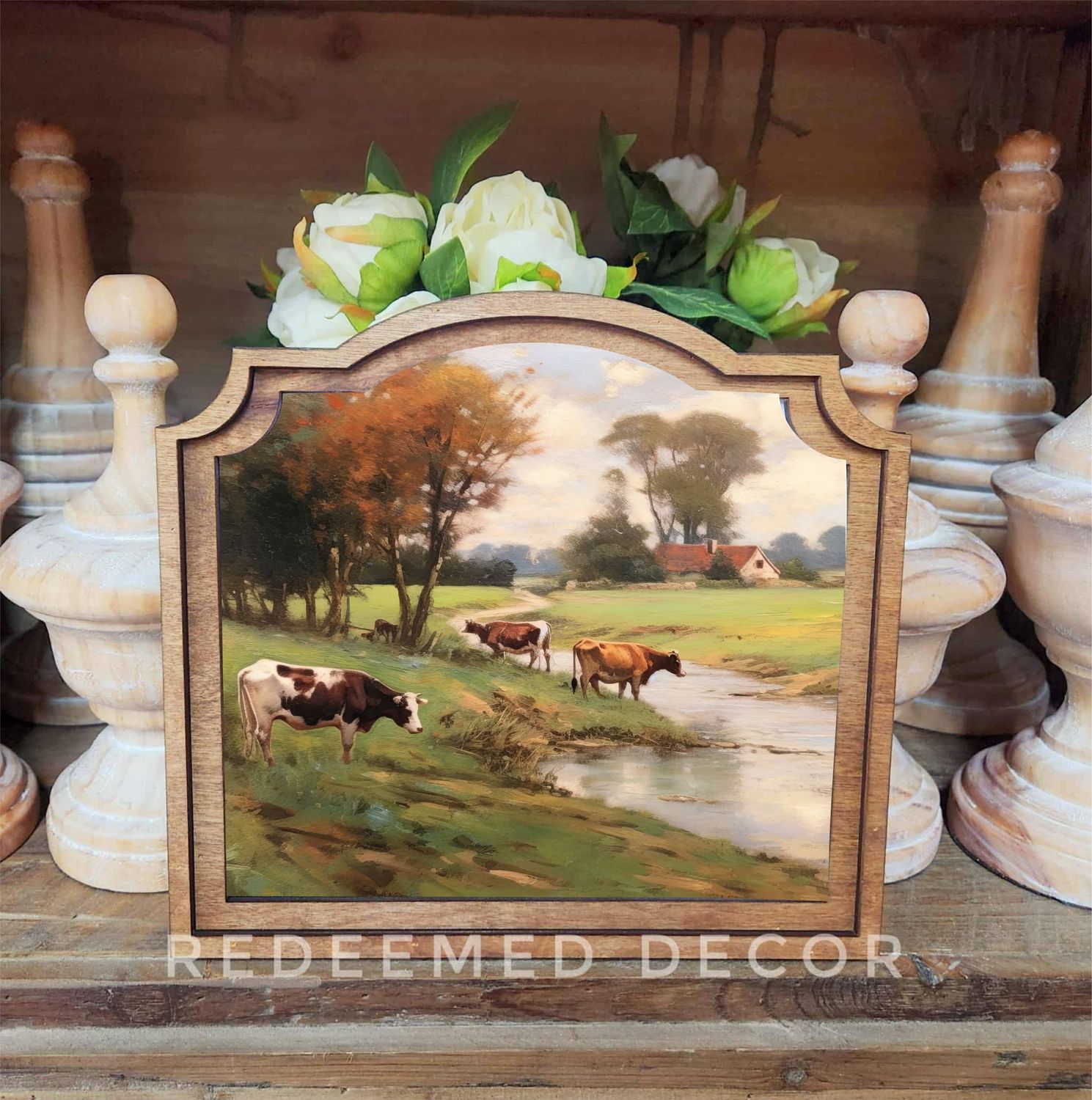 Provincial Pasture Stream Framed Art