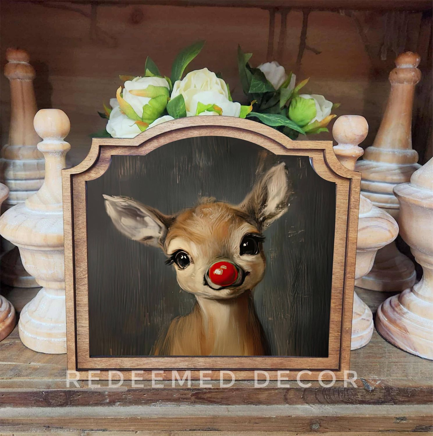 Provincial Rudolph Framed Art