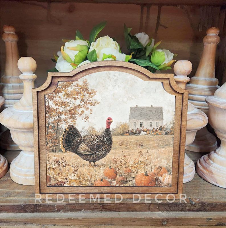 Provincial Thanksgiving Turkey Framed Art