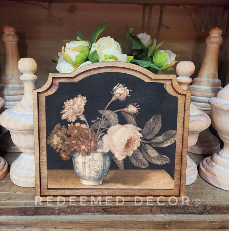 Provincial Vintage Flowers Framed Art