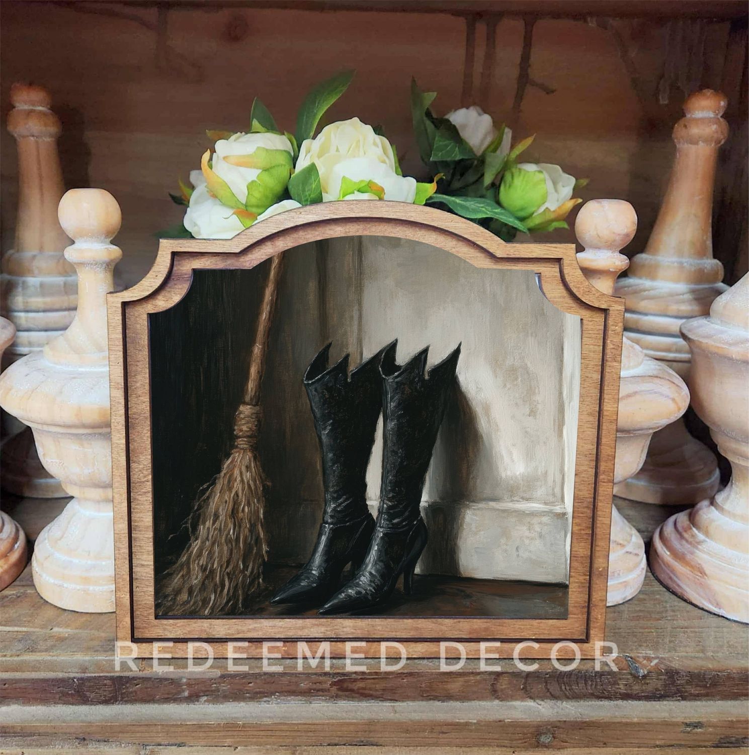 Provincial Witch Boots Framed Art