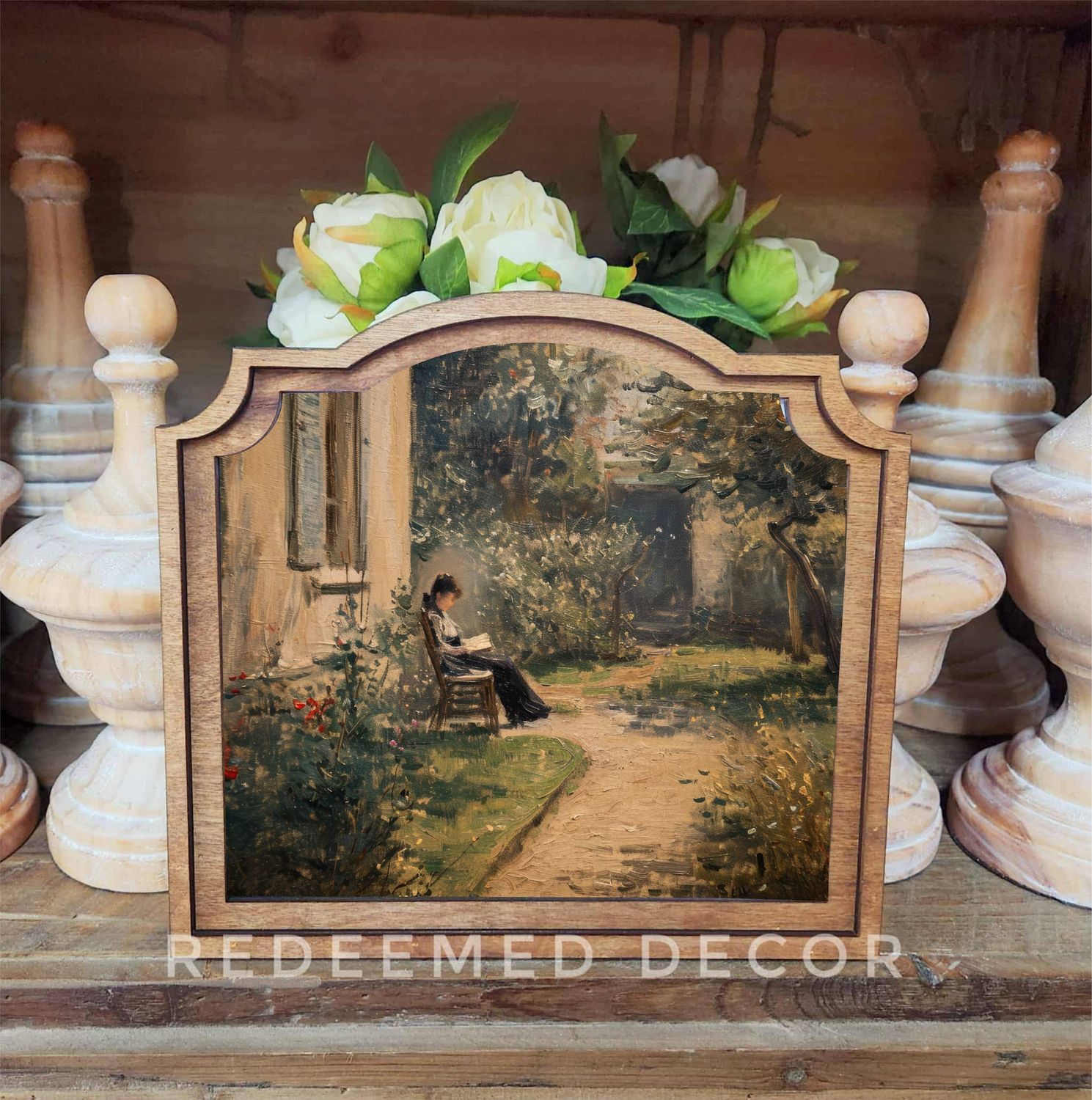 Provincial Woman Reading Framed Art