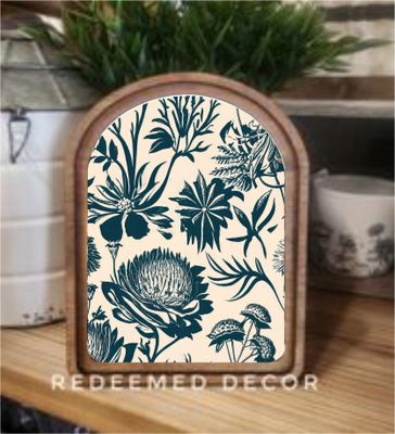 Pattern Framed Canvas Art
