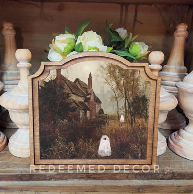 Fall/Halloween Framed Canvas Art