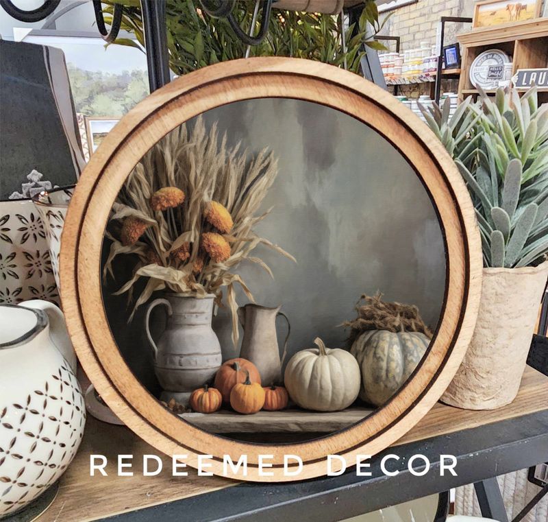 8&quot; Round Fall Table Art