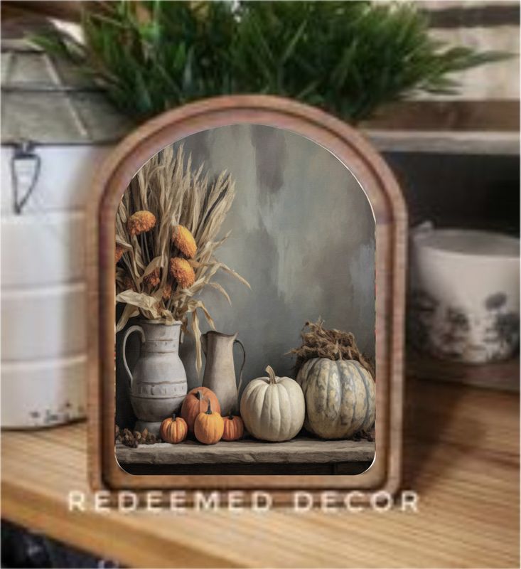 Arch Top Moody Ghost House Framed Art