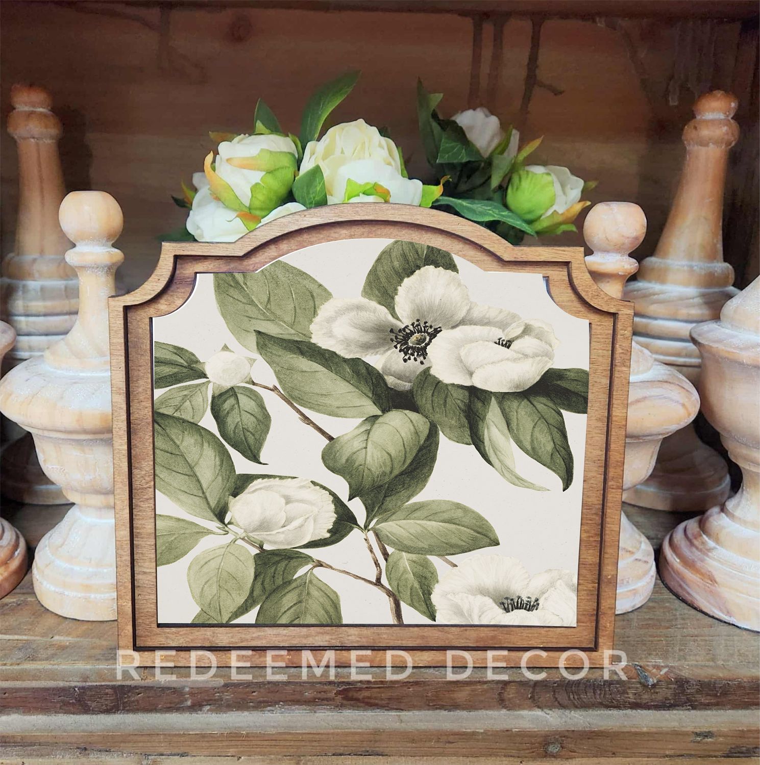 Provincial Floral Branch Framed Art
