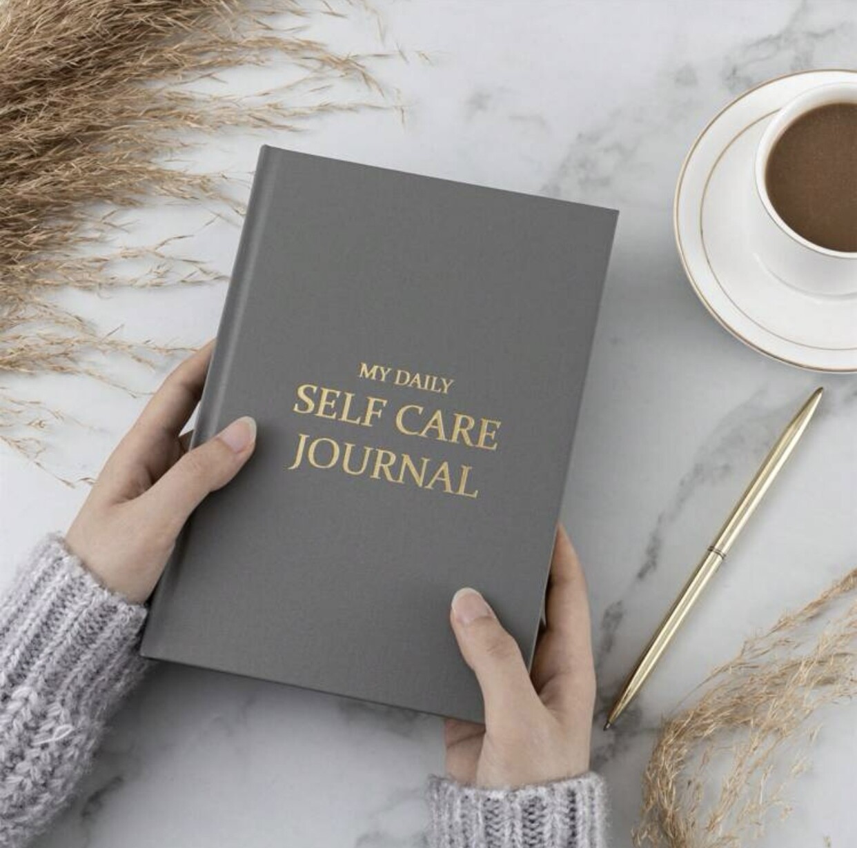 Self Care Journal, Couleur: Gris