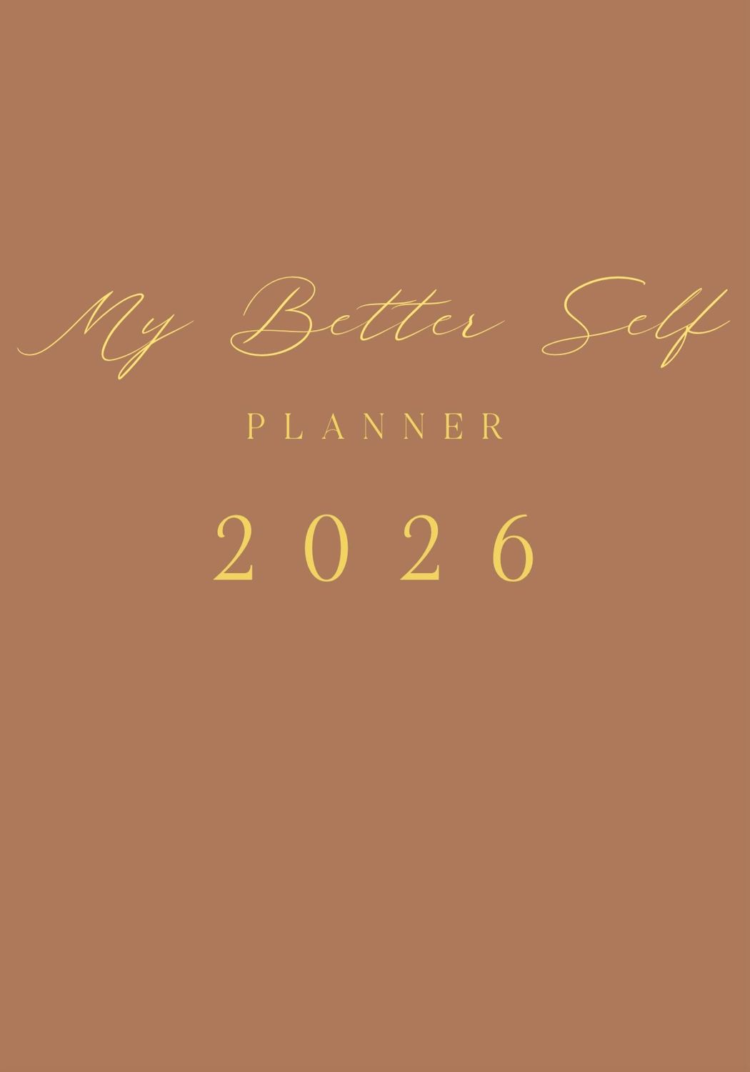 Planner Digital 2026 My Better Self