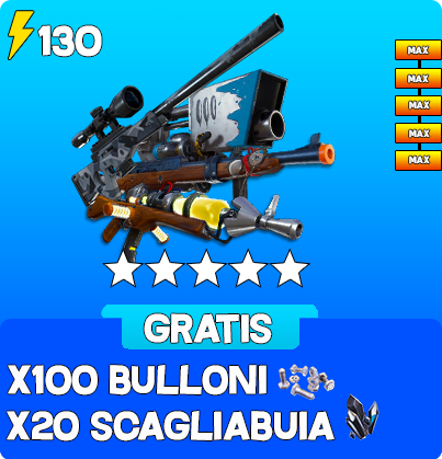 Pack 4 armi 130 (Natale) + Materiali Gratis