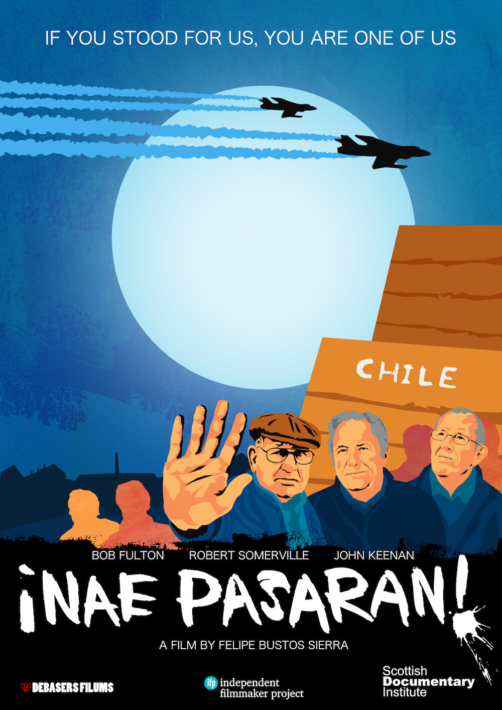 Original NAE PASARAN poster (crowdfunding campaign) - Moon