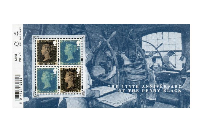 Великобритания. 2015. 175 лет первой почтовой марке 