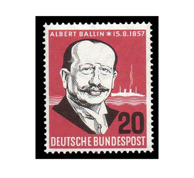 Германия. 100 лет со дня рождения Альберта Баллина (1857-1918), президента судоходной компании 