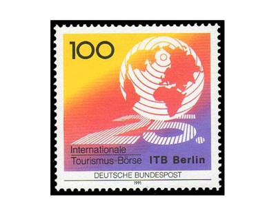 Германия 1991. 25-летие Международной туристической бирже в Берлине (ITB Berlin). Марка