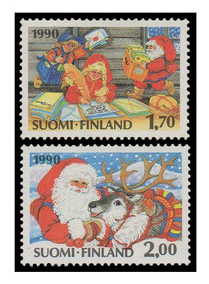 Финляндия. Рождество. Серия из 2 марок