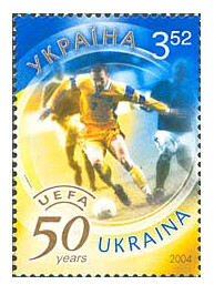 Украина. 50 лет Европейской федерации футбола (UEFA)