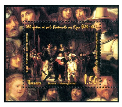Босния и Герцеговина (Федерация). 350 лет со дня смерти Рембрандта ван Рейна (1606-1669). Картина 
