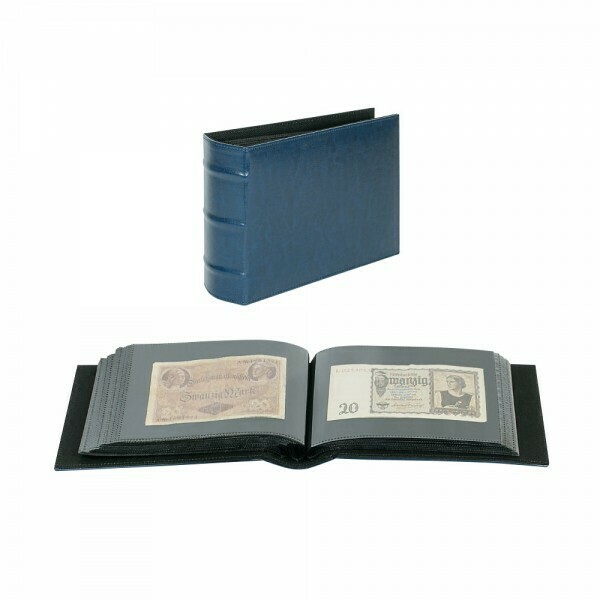 LINDNER. Универсальный альбом FIRMO для размещения 108 конвертов размером 190 мм х 130 мм., синего цвета