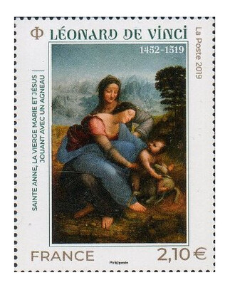 Франция. 500 лет со дня смерти Леонардо да Винчи (1452-1519). 